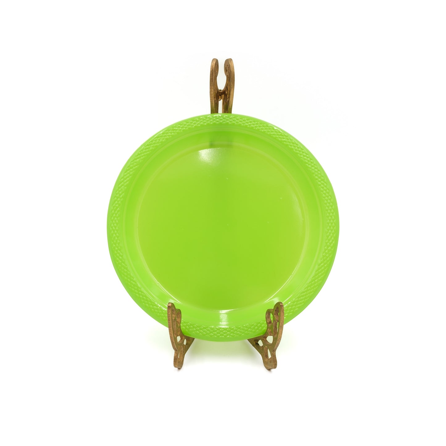 Neon Green Disposable Appetizer Plate