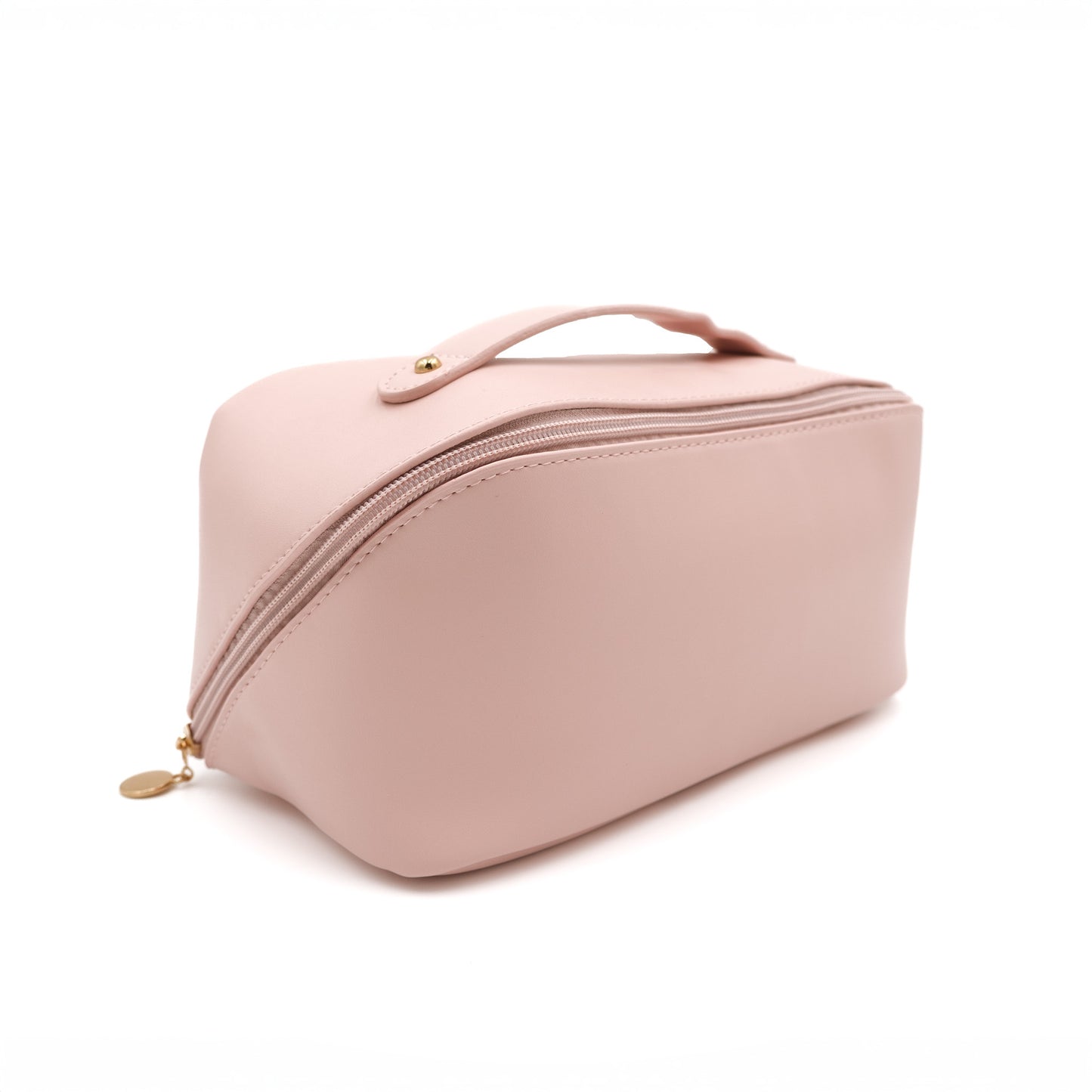 Blush Makeup Bag side with organizer