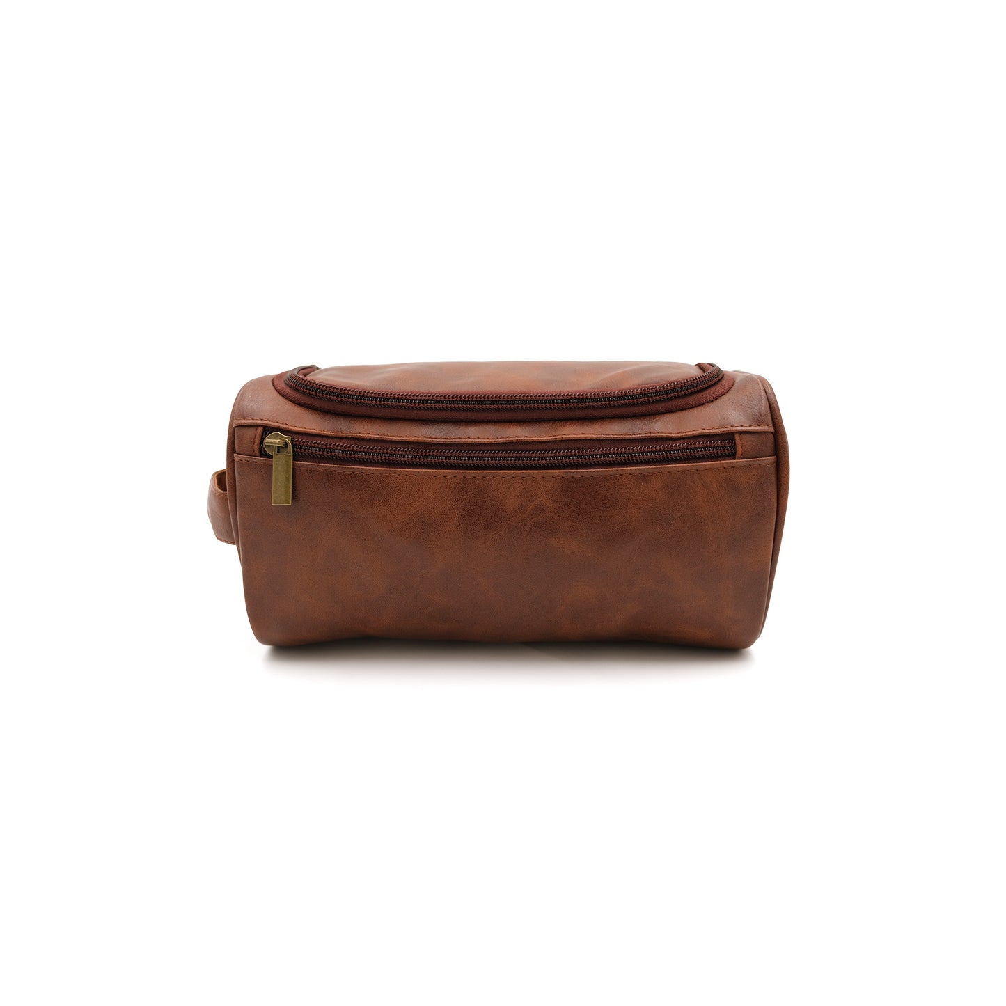 Brown Vegan Leather Dopp Toiletry Bag, Custom Gifts, Personalized Party Favors, Party Favor Bundles, Custom Gift Sets