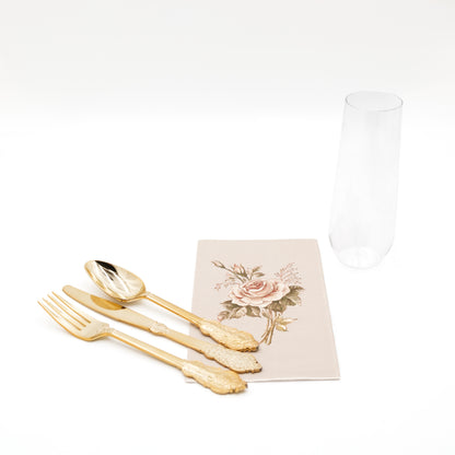 Rosebuds Collection Dinnerware Set - Party of 10