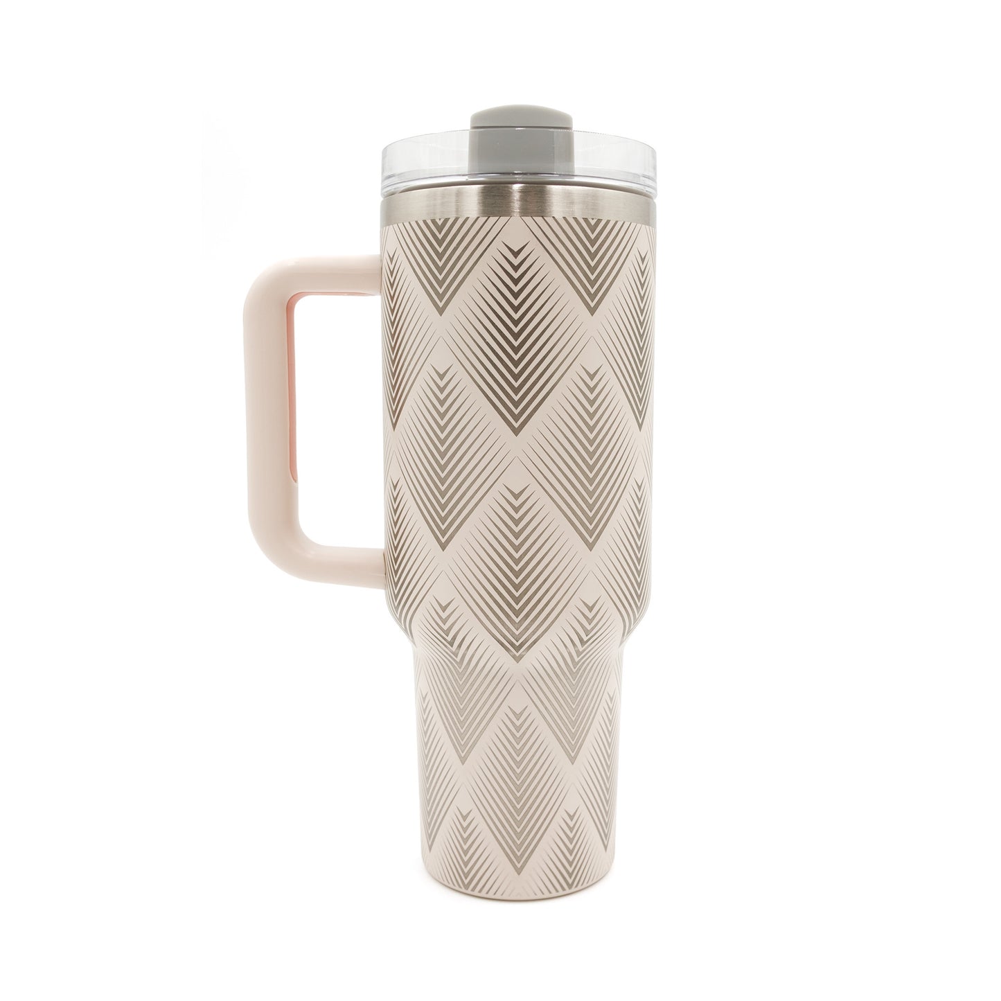 Engraved 40oz. Blush Stainless Steel Tumbler Art Deco Gatsby