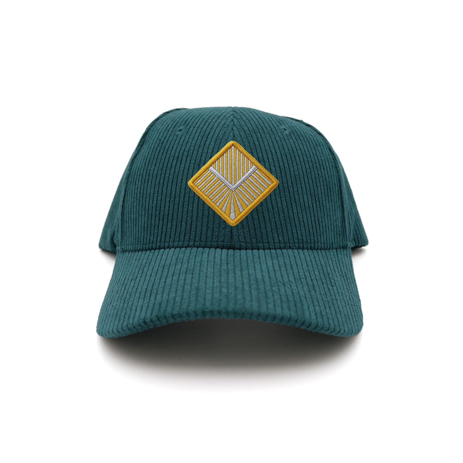 Gatsby Peacock Teal Corduroy Adjustable Hat