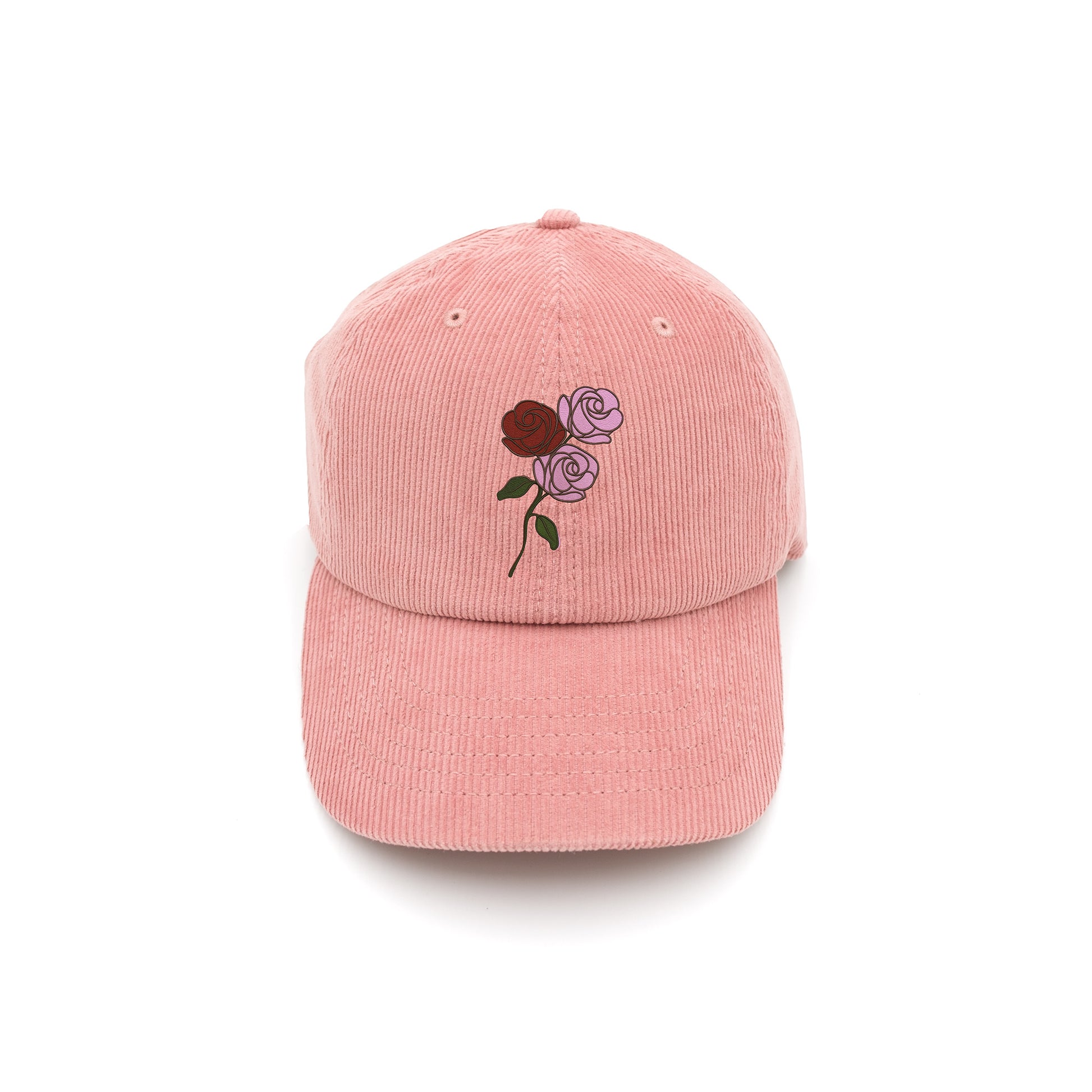 Rosebuds Mauve Corduroy Hat, Custom Gifts, Engraved Gifts, Party Favors