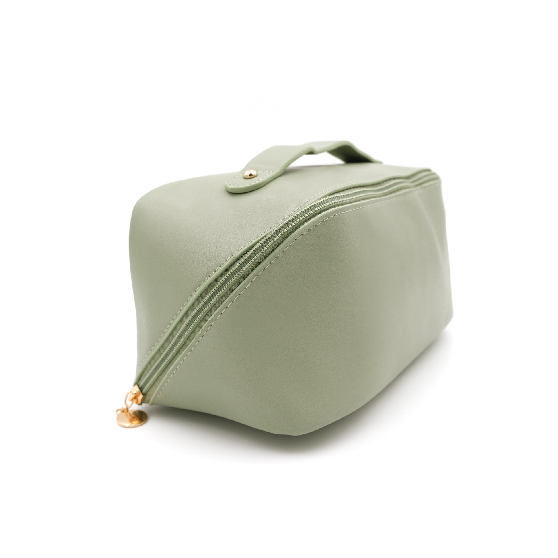 Rosebuds Sage Green Makeup Bag, organizer, toiletry bag, Custom Gifts, Engraved Gifts, Party Favors