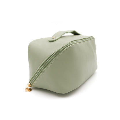 Rosebuds Sage Green Makeup Bag, organizer, toiletry bag, Custom Gifts, Engraved Gifts, Party Favors