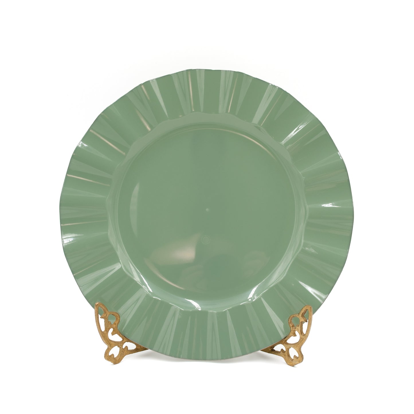 Sage dinner plate, disposable
