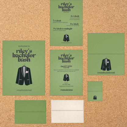 Rosebuds & Rosé Deluxe Party Kit in Bubblegum - Party of 10